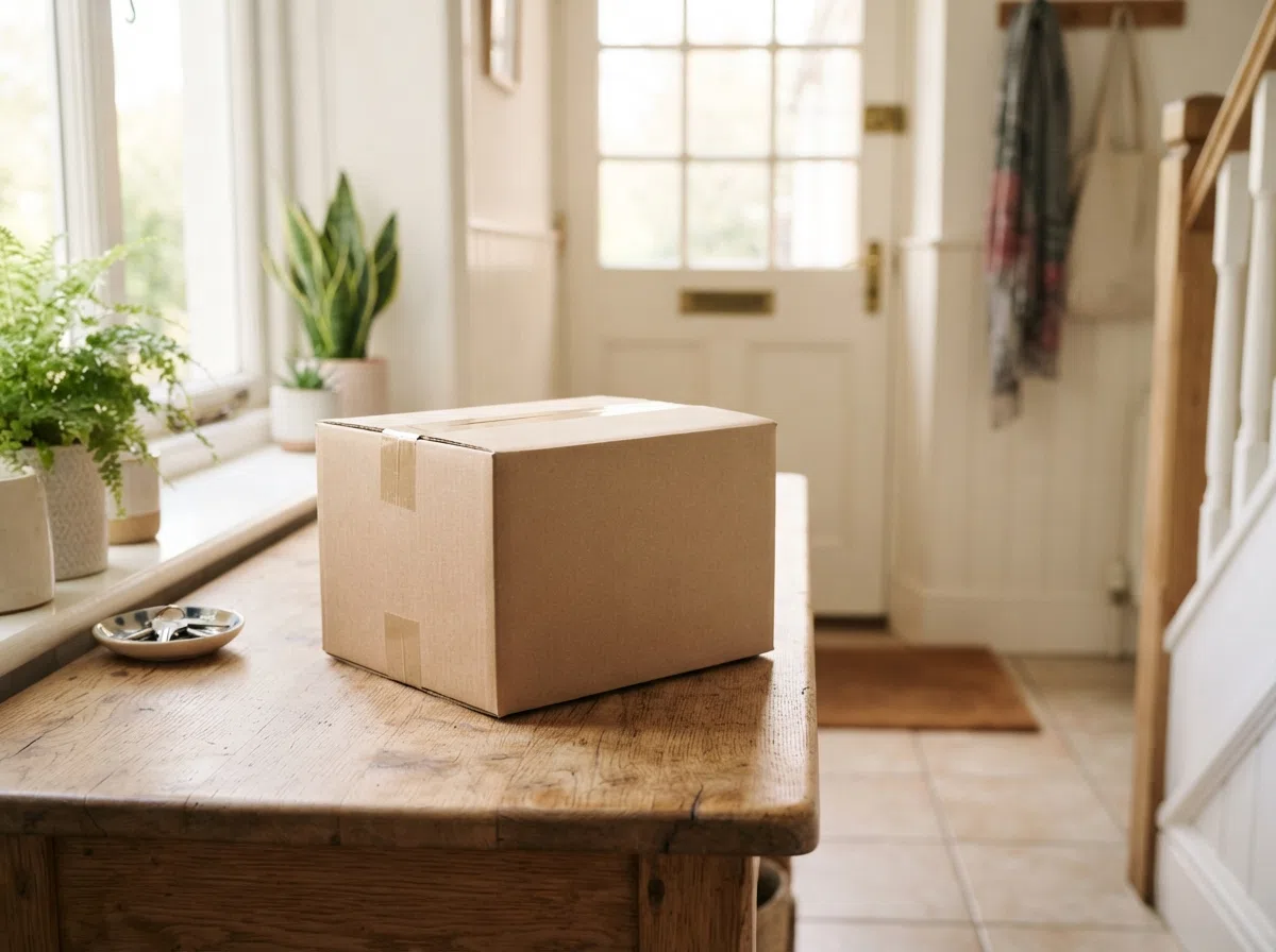 Securely packaged Zorana order in a plain cardboard box with protective padding